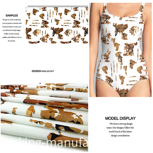 Polyester Spandex New Trend Printed Swimwear Fabric